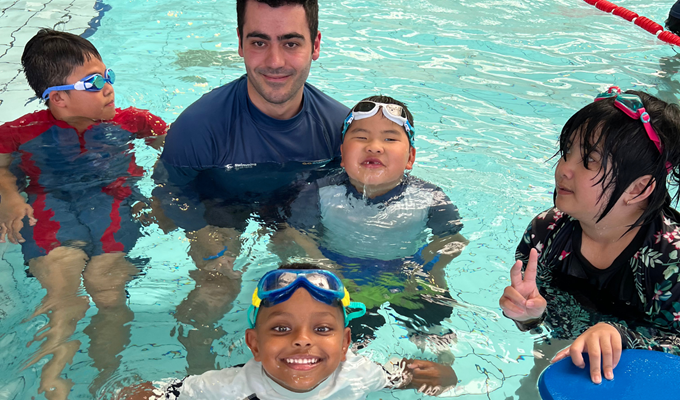 GOswim lesson in progress